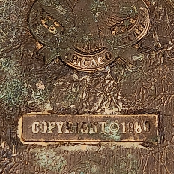 Vintage, 1981, Deer Buck Brass Belt Buckle the Great American Buckle, Chicago - Picture 3 of 7